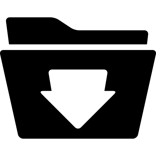 Download folder interface symbol